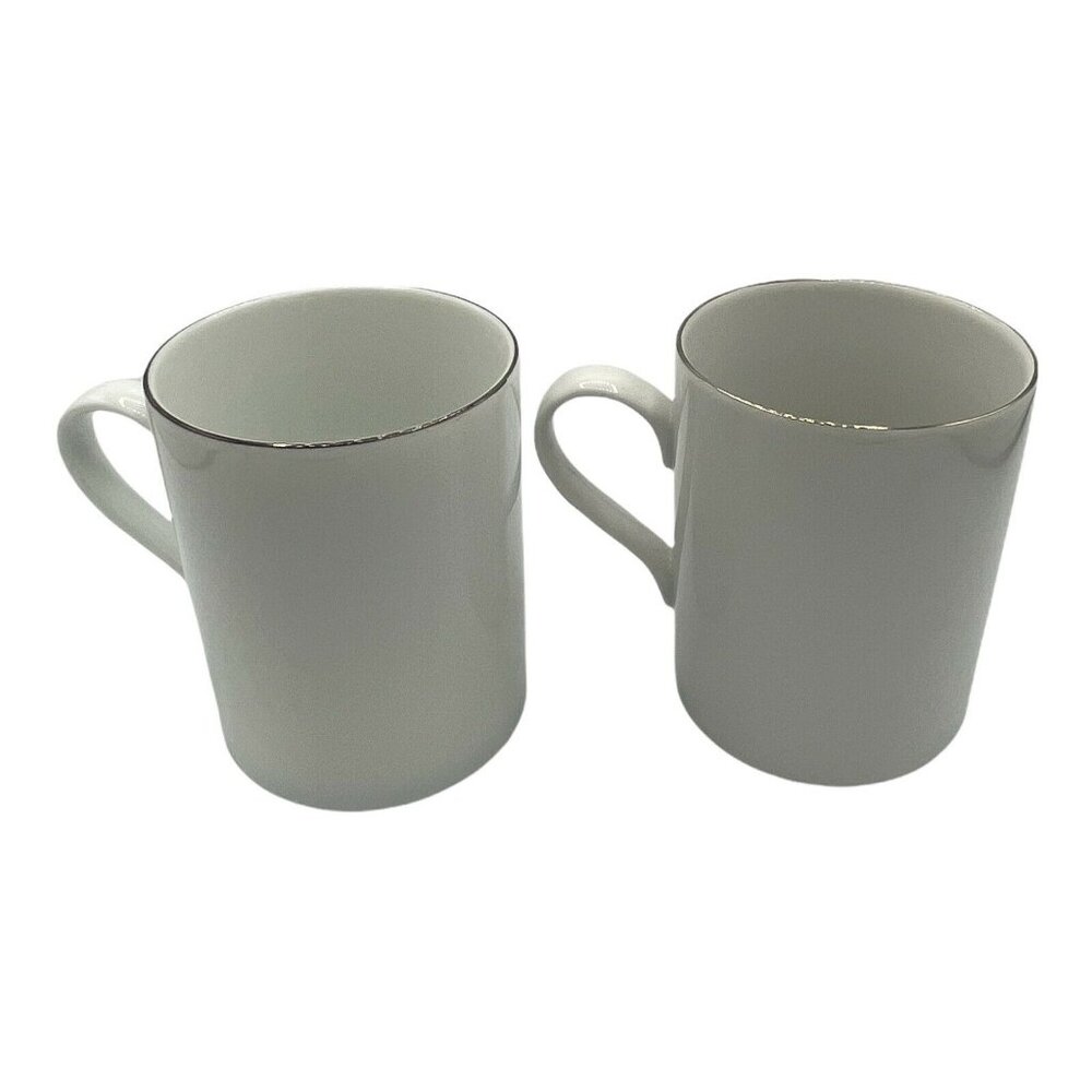 2 Pottery Barn Reindeer Blitzen Coffee Mug Cups Holiday Office Party 4 1/2 Inch - Picture 2 of 6